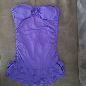 One Piece Blue Swimsuit